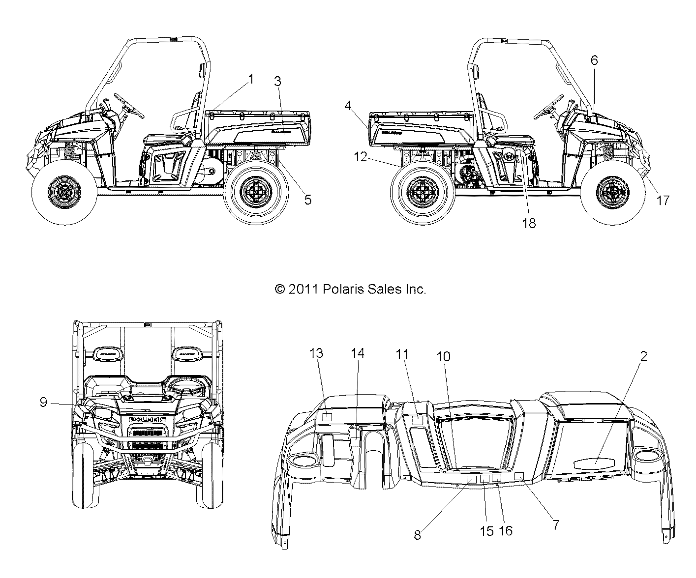 BODY, DECALS - R12TH90DG (49RGRDECAL12900D)